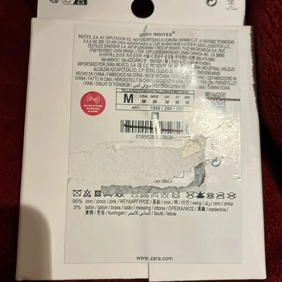 Zara Large Geo Goldtone Flat statement drop earrings - Picture 7 of 8